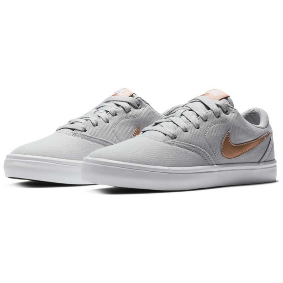 Nike SB Check Grey/Rose Gold Sneaker Size 8 - Picture 2 of 5